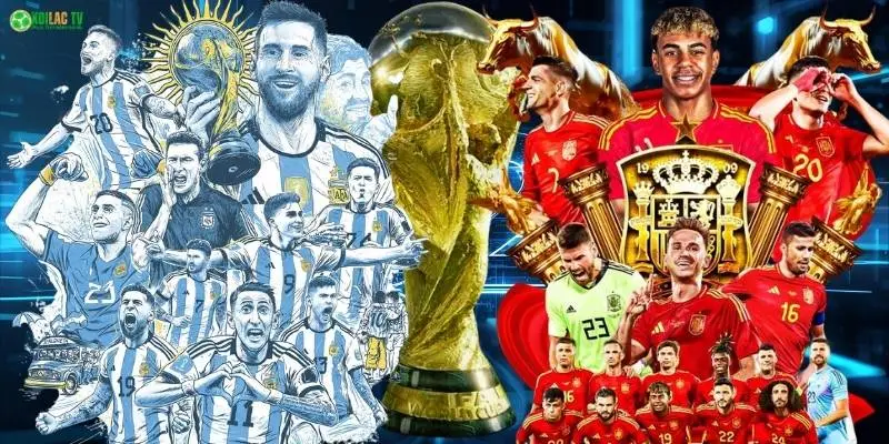 Cùng đón xem trực tiếp bóng đá giữa Argentina và Tây Ban Nha tại World Cup