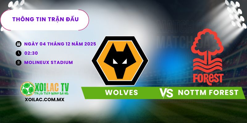 Thông tin trận đấu Wolves vs Nottm Forest